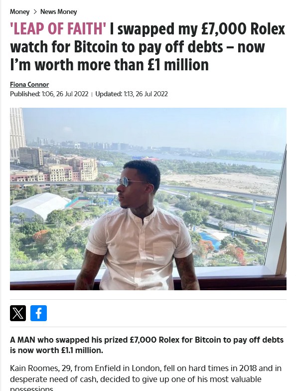 Kain Roomes is featured in The Sun (The Sun)