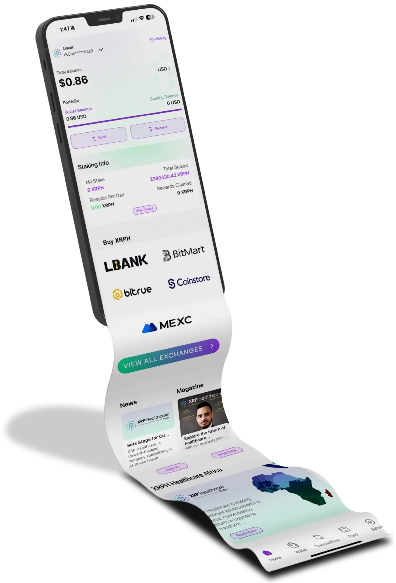 The XRPH Wallet available to download